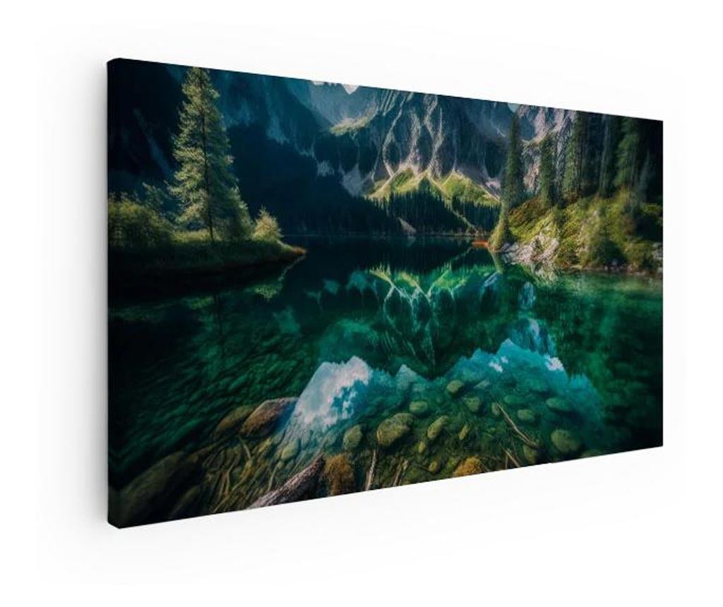 Vászonkép, Beautiful Lake Mountain, 100x200 cm - 4