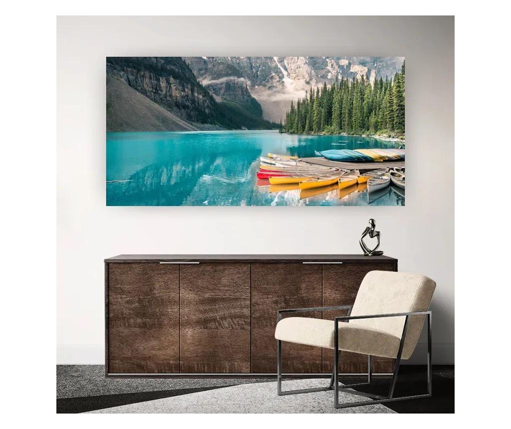 Vászonkép, Beautiful Moraine Lake, 80x160 cm - 5