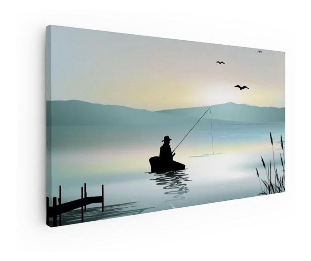 Vászonkép, Fishman Lake View, 60x120 cm - 4