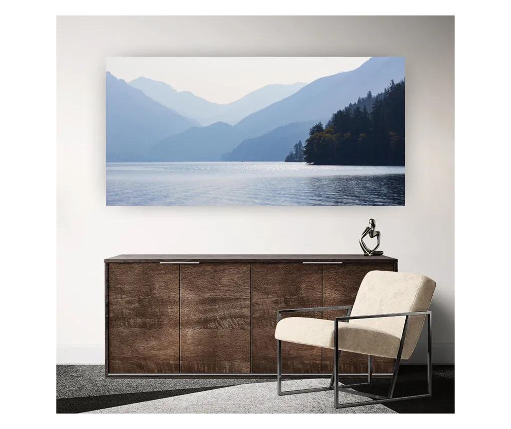 Vászonkép, Grey Lake View, 80x160 cm - 4