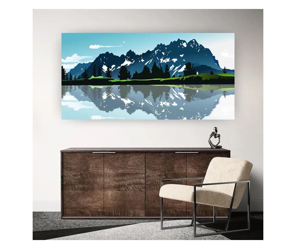 Vászonkép, Lake Blue Mountain, 50x100 cm - 5