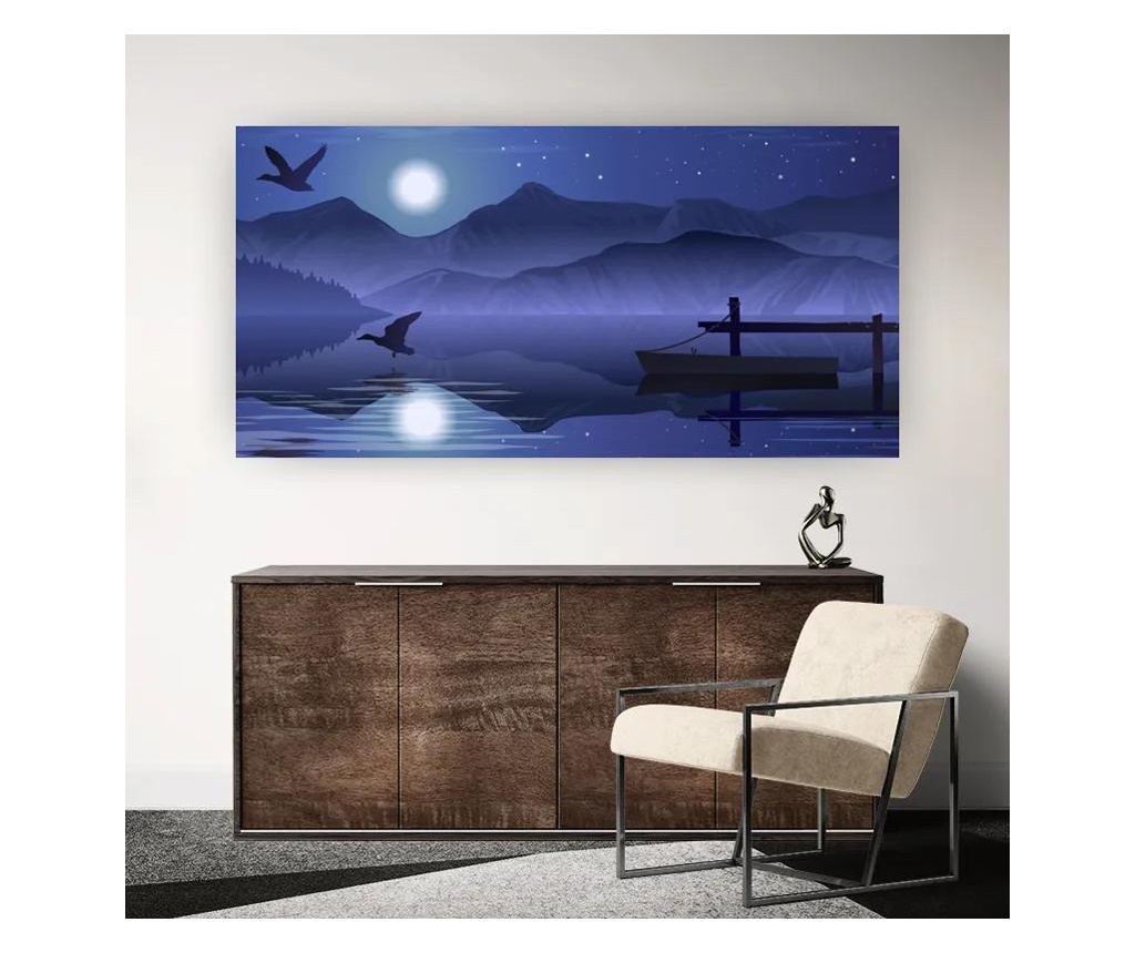 Vászonkép, Lake Purple Night, 50x100 cm - 5