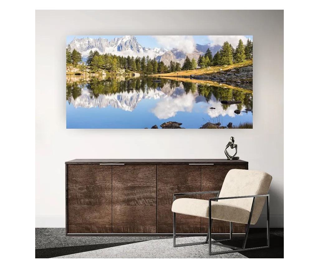 Vászonkép, Mountain Reflection, 60x120 cm - 4