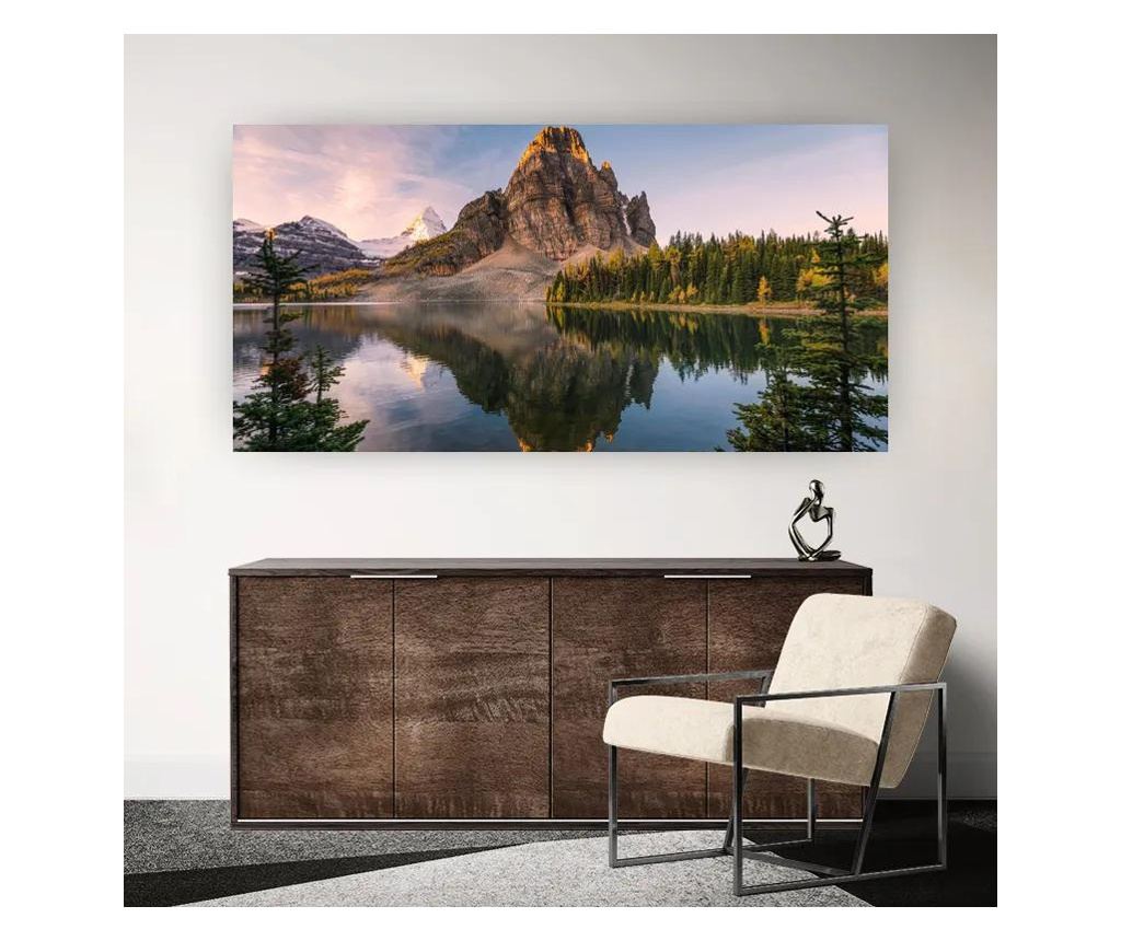 Vászonkép, Mountain Sunrise Lake, 100x200 cm - 4