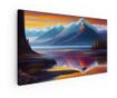 Vászonkép, Orange Sky Lake, 60x120 cm thumbnail 3
