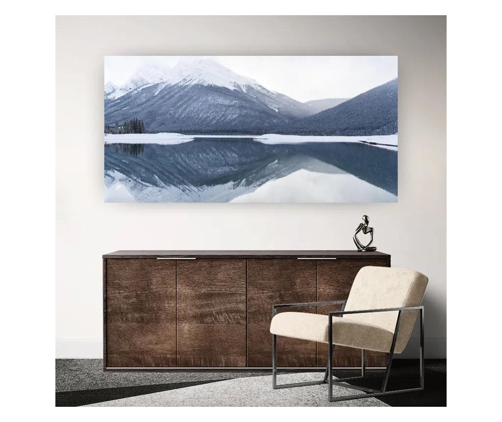 Vászonkép, White Light Lake, 80x160 cm - 4