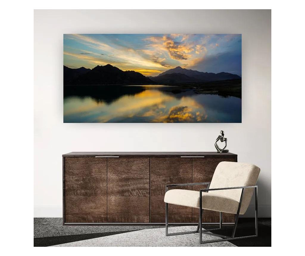 Vászonkép, Yellow Lake Light, 60x120 cm - 4