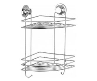 Етажерка за баня Metalife VKB-728, 2 нива,22x35.5 см, Хром