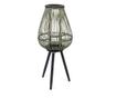 Бамбуков фенер със зелени дървени крака, Ø 30 cm X 61.5 H