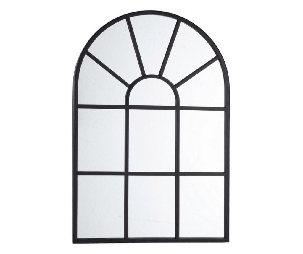 Reflix Черно желязно стенно огледало 58x3x87 см - 2