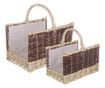 Set od 2 prirodne smeđe košare Kelly od vrbe 50 cm x 38 cm x 30 h