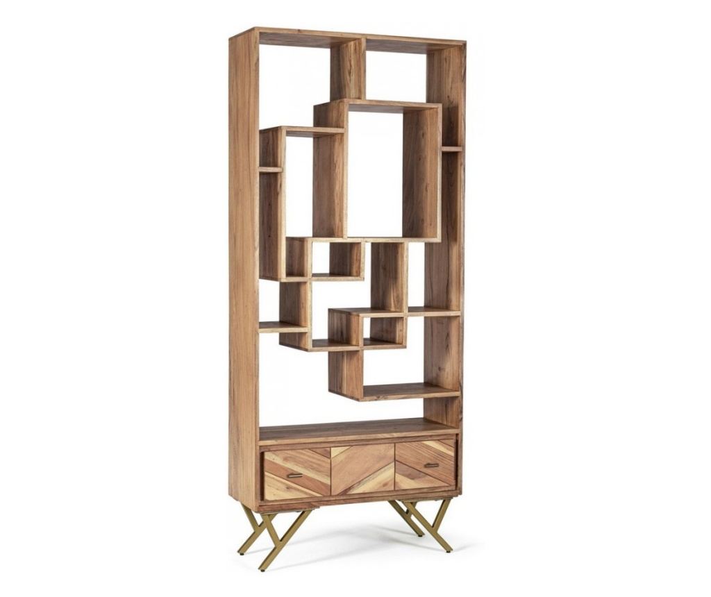 Raida barna fa könyvespolc 80 cm x 30 cm x 185 cm - 8