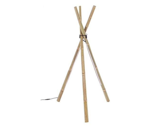 Természetes bambusz lámpa LED Arushával 51 cm x 47 cm x 109 h