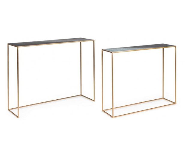 Set 2 konzol Desur 80x25x70 cm, 100x28x80 cm