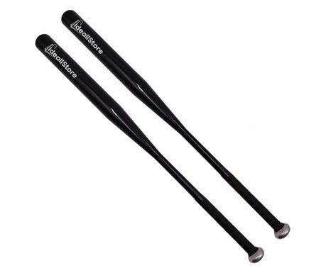 IdeallStore® Baseball ütőkészlet, Home Run, Alumínium, 80 cm, Fekete