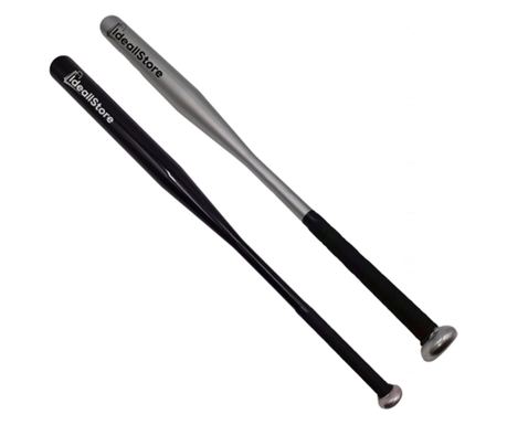 Két IdeallStore® baseballütőből álló készlet, alumínium, 80 cm, ezüst