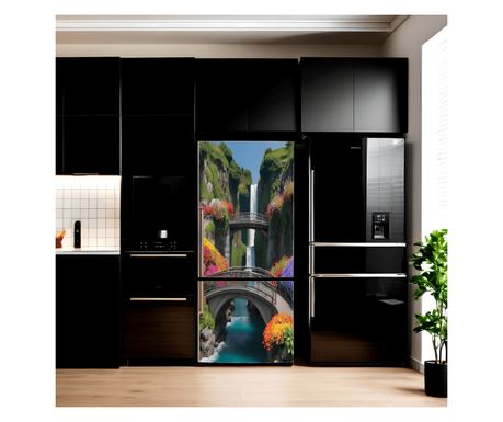 Šarena tiskana folija za ukrašavanje hladnjaka, dimenzije 200 x 90 cm, model: AVX-FR26