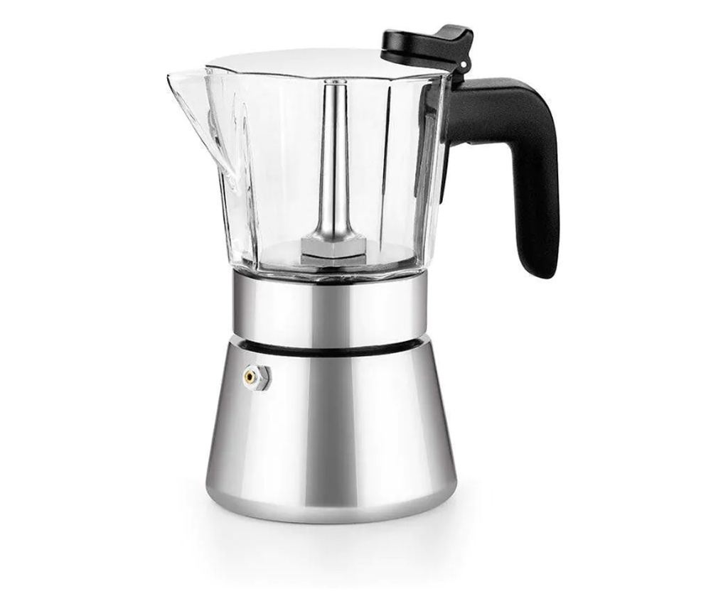 Espressor aragaz BRA Flavour, inox, sticla, 6 portii - 3