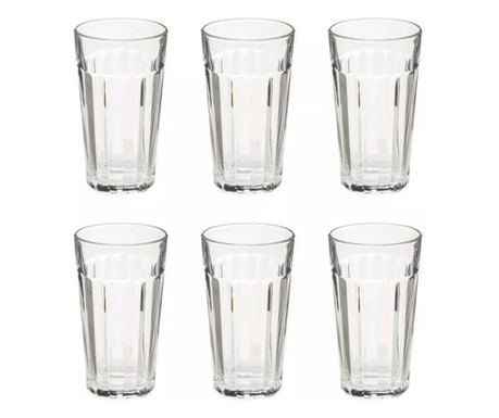 Set 6 pahare Lorenzo, sticla, 350 ml