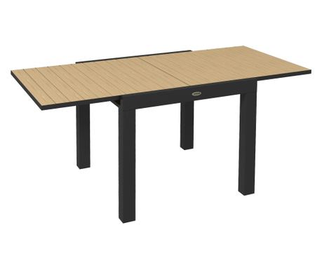 Kinyitható kerti asztal, 4-6 személyes, 81-162 cm