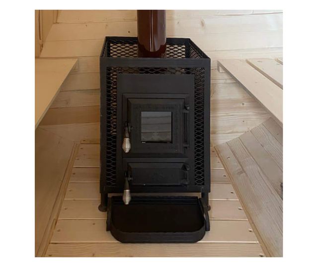 Sauna exterioară - Sauna Uscată - Lemn de brad - Colecția Luxuria - Până la 400cm - 4000mm x 2200mm, Soba Harvia