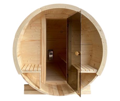 Sauna exterioară - Sauna Uscată - Lemn de brad - Colecția Elysium - Până la 400cm - 1900mm x 2200mm, Soba Harvia