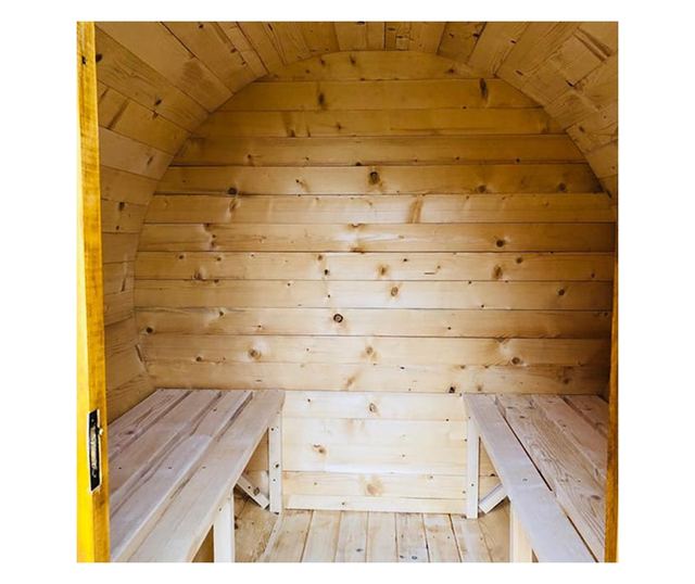 Sauna exterioara - Sauna Uscata - Lemn de brad -  Colecția Vitality - Pana la 400cm -