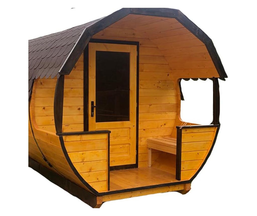 Sauna exterioara - Sauna Uscata - Lemn de brad -  Colecția Vitality - Pana la 400cm - - 3