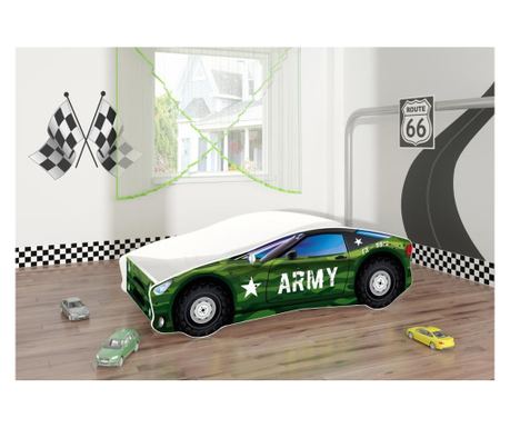 Mladenački automobil MyKids Race Car 07 Army-160x80
