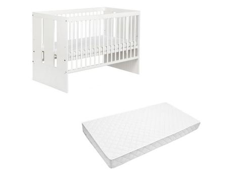 Klups Paula bílá postýlka + MyKids Comfort 12 matrace