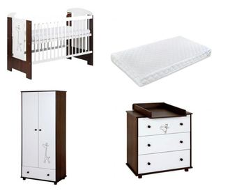 Namještaj Dječja soba I Bebe KLUPS SAFARI GIRAFFE Wenge