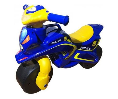 Dětská motorka MyKids Police Music 0139/57 modrá žlutá