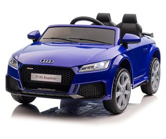 Elektromos autó gyerekeknek, Audi TTRS kék, 2 motor, 3 sebességfokozat, max. terhelhetőség 30 kg