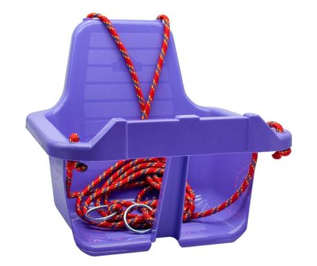 Ljuljačka s naslonom, ljubičasta - ROBENTOYS