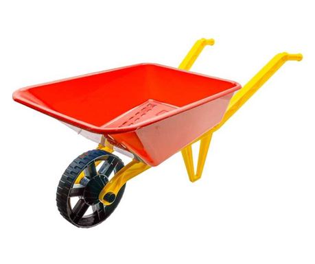 Plastični voziček, rdeč - ROBENTOYS