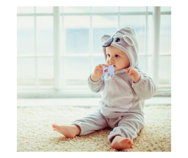 BabyJem elefánt fogzási játék (szín: kék)