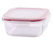 Posuda za hranu, BSG1, 0,750 ml, 15x15x6 cm, četvrtast, borosilikatno staklo/PP, Clip, MagicHome