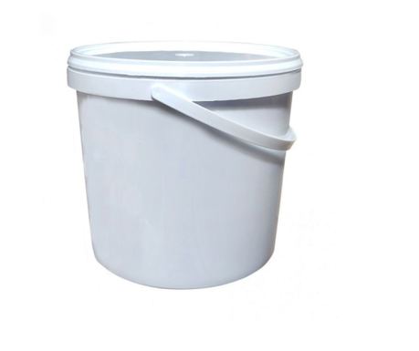 Živiljsko vedro s pokrovom, 4 litre, belo, Sterk