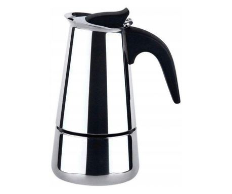 Kavni aparat za kuhanje kave na štedilniku, iz nerjavečega jekla, za 4 osebe, 250 ml