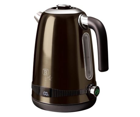 Električno kuhalo za vodu s digitalnim zaslonom, 1.7 L, Shiny Black Edition, Berlinger Haus, BH 9330