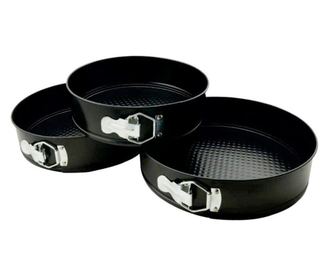 Set od 3 kalupa za kolače i torte, okrugli s uklanjivim rubom