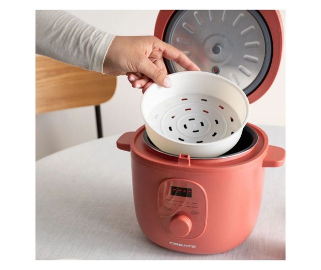 Мултикукър Retro CREATE, Rice Cooker Studio, капацитет 2 литра/8 порции ...