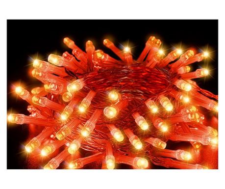 Линейни коледни светлини, червени, 8 м, 100 LED, 5805R