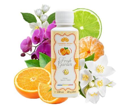 Fehér és színes ruhák öblítője, 200 ml, 40 mosás, Cashmere Aroma, Fresh Garden