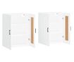 Стенни шкафове, 2 бр, бели, инженерно дърво