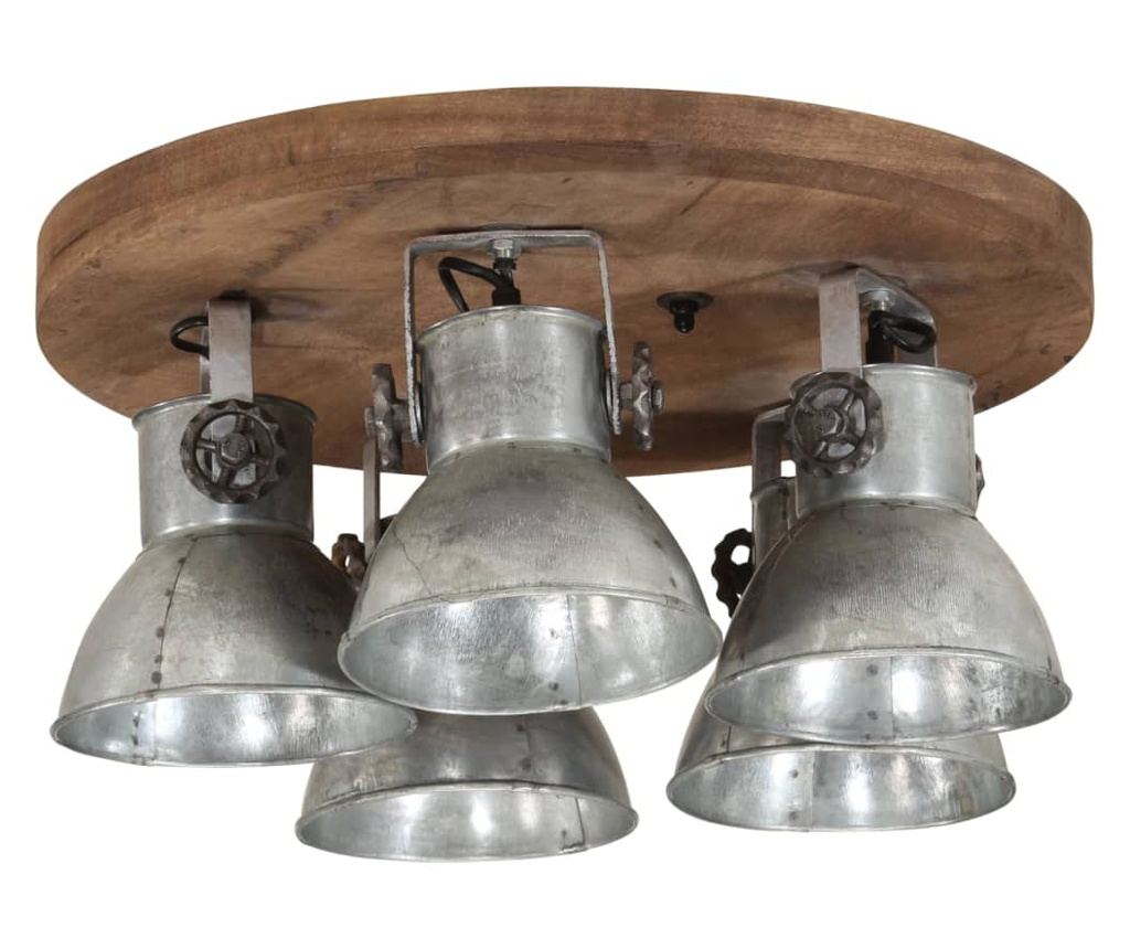 Stropní svítidlo 25 W vintage stříbrné 50 x 50 x 25 cm E27 - 3