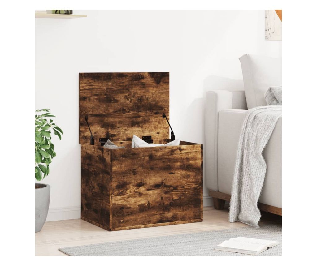 Úložný box kouřový dub 60 x 42 x 46 cm kompozitní dřevo - 3