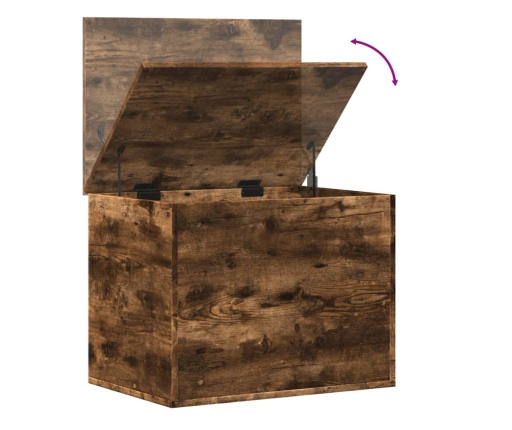 Úložný box kouřový dub 60 x 42 x 46 cm kompozitní dřevo - 8