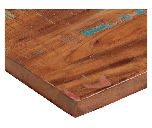 tömör újrahasznosított fa téglalap alakú asztallap 70x20x3,8 cm