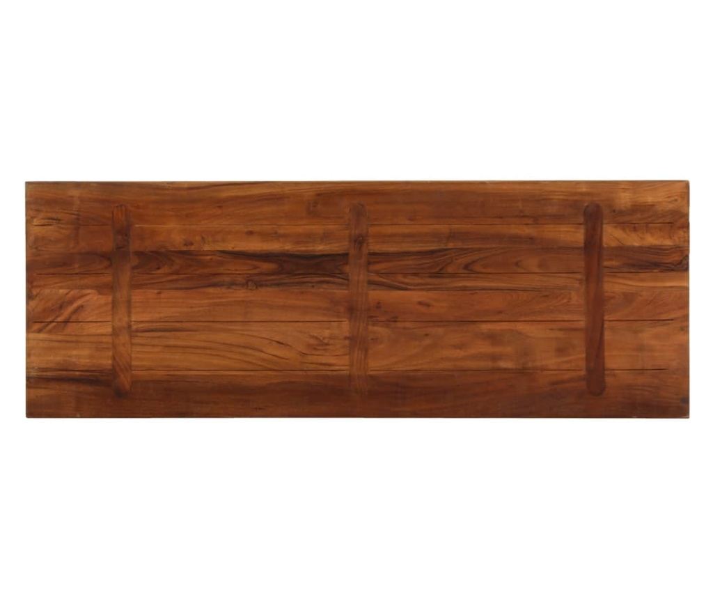 Плот за маса 140x50x3,8 см правоъгълен регенерирано дърво масив - 5